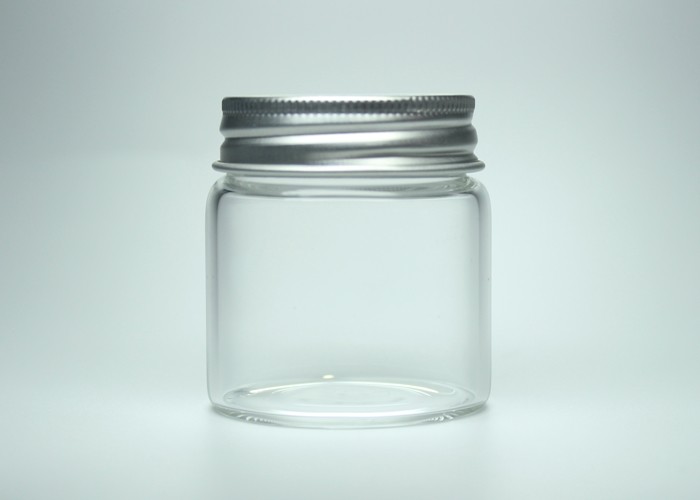 60ml 47*50mm Clear Large Bulk Screw Mouth Glass Bottle Container