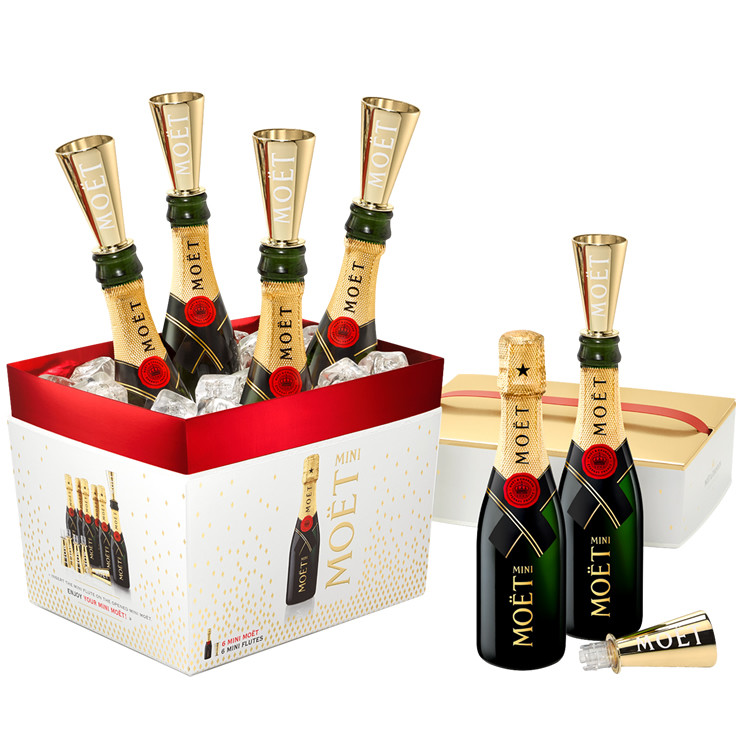 FDA Gold Plated Moet Chandon Champagne Sipper Embossed Logo