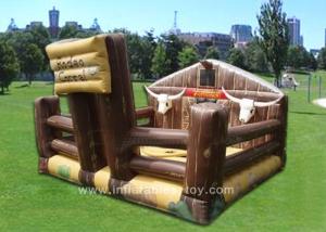 Wholesale Outdoor Funny Inflatable Sports Games Comercial Electronic Bull For Kids from china suppliers