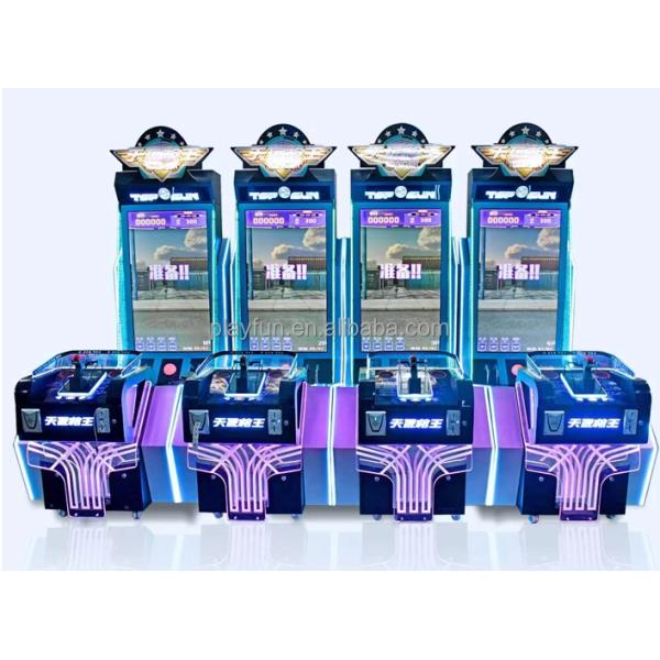 Playfun Coin Operated Game Machine Amusement Video Top Gun Shooting Arcade Games Skill Shooter Simulator Machine