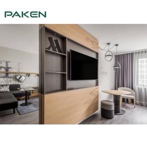 Wholesale Customized Interior Wall Panels Cabinet TV Background Hotel Fixed Furniture For 5 Star Hotel from china suppliers