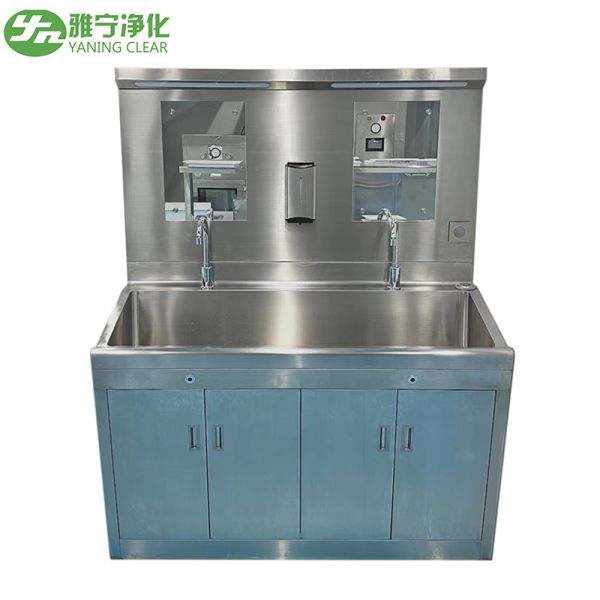 Stainless Steel 304 Foot Operated Hand Wash Sink with Seamless Welding for Hospital Surgical Rooms