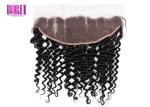 Peruvian Human Hair Lace Frontal Transparent 13X4 Ear To Ear Deep Curly