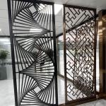 High End Wall Art Stainless Steel Divider Screen Partition For Bedroom Design