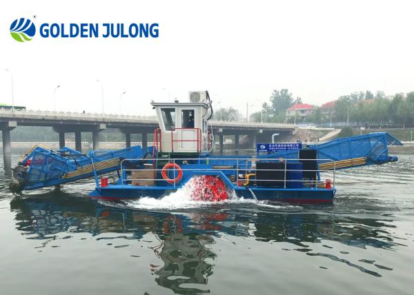 High Efficiency Aqua Weed Harvester For River Lake Sea Water Surface Cleaning