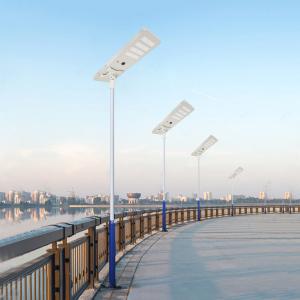 Wholesale All In One Solar Street Courtyard Light Manufacturer Round Corner 3 Heads 150W 715x350x60mm from china suppliers