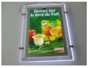 Wholesale Slim advertising led illuminated crystal light box from china suppliers