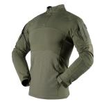 Outdoor Knitted Green Long Sleeve Sports Uniform with Anti-Static and Seamless