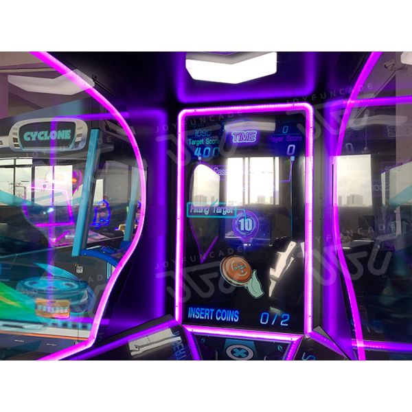LET'S DISC Arcade Machine gameplay view showing target display