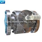 API 607 Lever Operated Ball Valve Anti Static Flange End Ball Valve CF3
