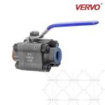 DN20 3 Piece Ball Valve Forged Steel A105N 3/4 Inch 20mm 800lb Thread Welding