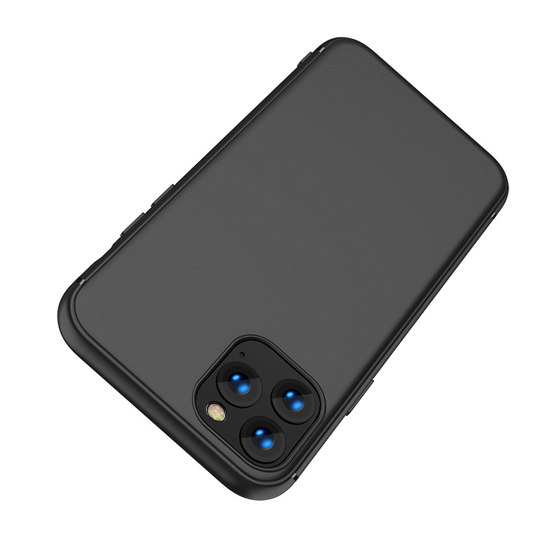 Shockproof Custom Black Phone Cover IPhone 11 Pro Max Matte TPU Protective Mobile Case