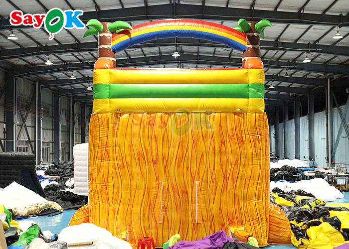 Adult Backyard Inflatable Water Slide With Swimming Pool Blow Up Slip N Slide 9x5.5x6mH