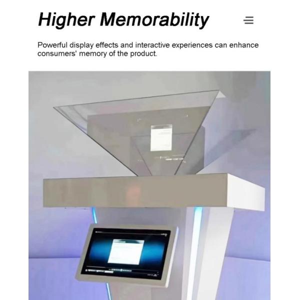 Exhibition Hall Dedicated Stereoscopic Holographic Cabinet with Touch-Interactive 3D Display Supporting Customizable Three-Dimensional Projection