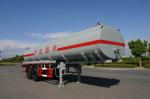 21400L 2x13T Fuwa Axles Stainless Steel Tanker Trailers / Petroleum Tank