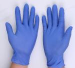 Blue cheap high quality nitrile gloves powder free food grade examination
