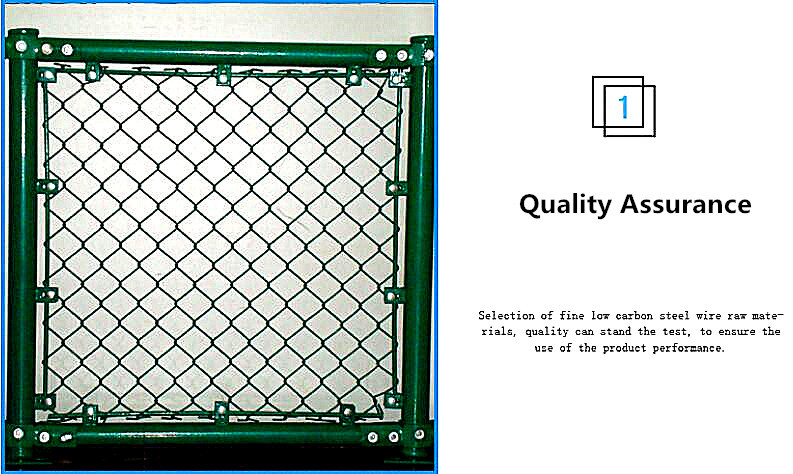 Playground Green PVC Coated Chain Link Fence 6 Foot Galvanized 50x50mm