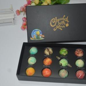 China High Rigidity Chocolate Packaging Box Black Shcok Resistant on sale