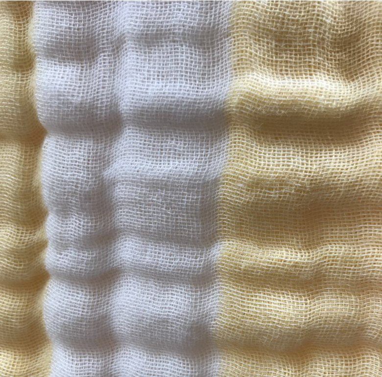 Infants Grade Crepe Swaddle Gauze Fabric Three Layer Keep Warm