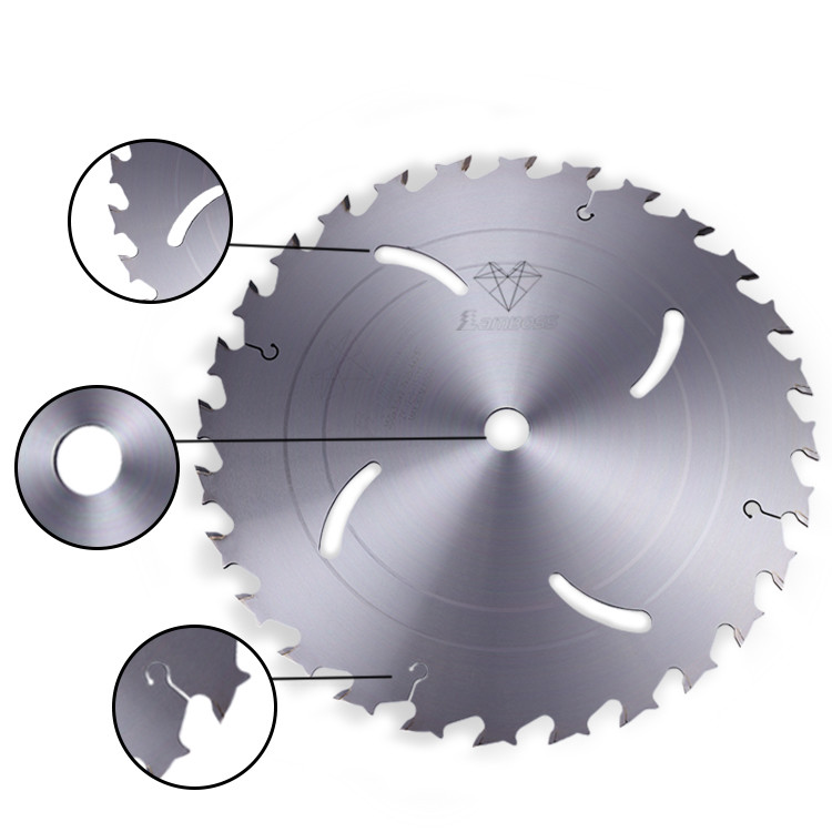 Customized Industrial Grade TCT Circular Saw Blade For Crosscutting Solid Wood