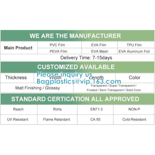 Eco Friendly Biodegradable customized Super Transparent TPU Film sheet colored breathable anti-static flame retardant
