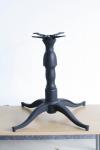 Vintage Table base Cast Iron Table leg Fancy Table feet 3 prongs Powder Coat