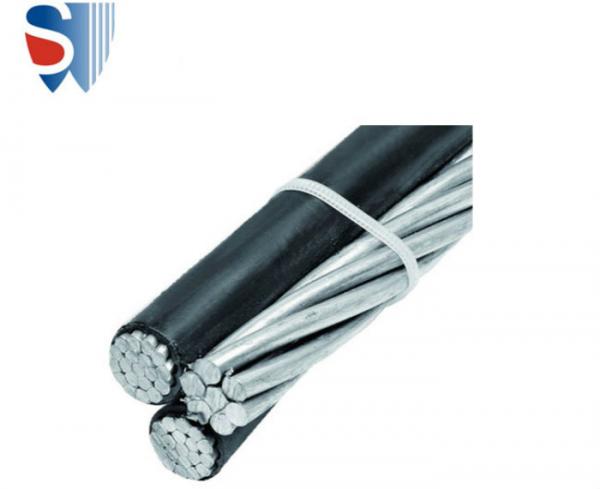 Quality XLPE insulated triplex quadraplex sevice drop 1/0AWG  Aluminium Conductor Cable For Overhead Distribution for sale