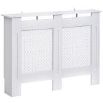 Black Walnut Color Wood Radiator Cover Slatted Design