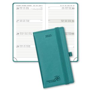 Wholesale Turchese POPRUN Custom Diary Planner , Vegan Leather Pocket Size Weekly Planner from china suppliers