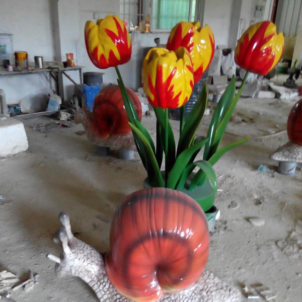 122thcanton fair customize size fiberglass large lotus flower model as