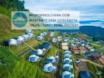3.6M Transparent PVC Steel Pipe House Getaway Igloo Dome Tent Glamping Geodesic