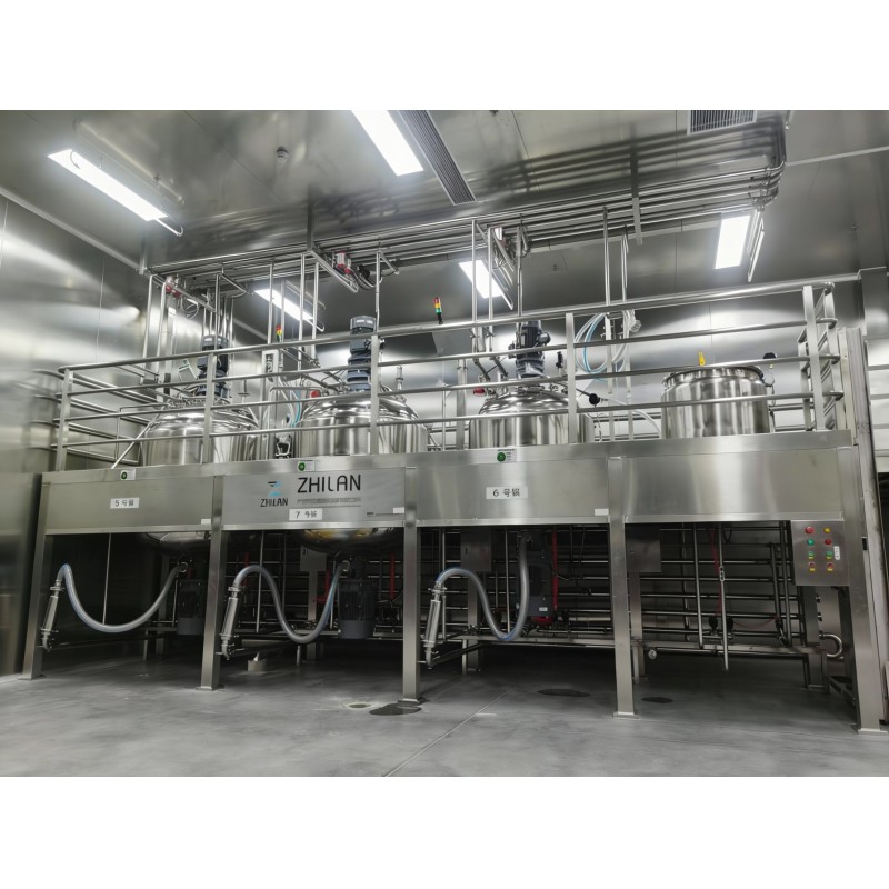 Automatic Laundry Liquid Detergent Production Line with PLC Control