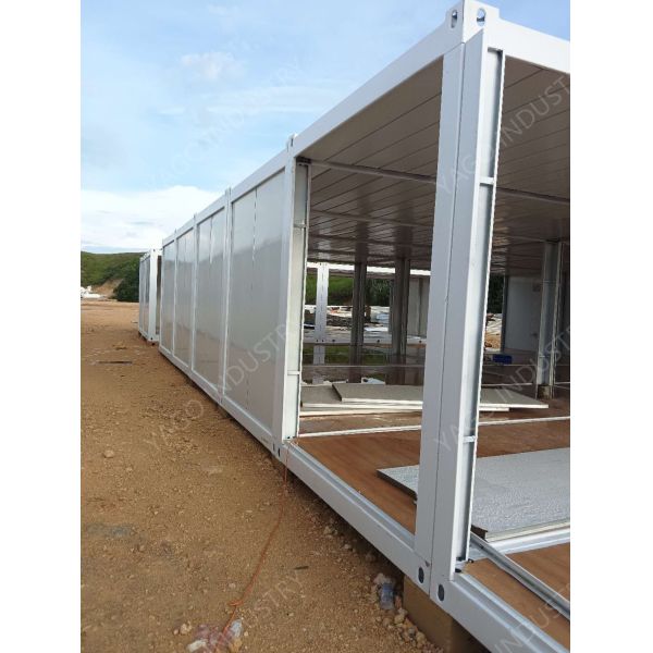 Prefabricated Flat Pack Temporary Modular Office Buildings Windproof Insulated