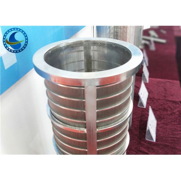 Anti Wear Reverse Wedge Wire Screen , High Stiffness Water Well Pipe