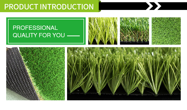 Outdoor Playground Tennis Court Artificial Grass / Jogging Track Fake Plastic Grass Rug