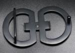35MM Custom Black Plated Replacement Stainless Steel Belt Buckle Waist Accessory