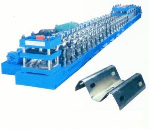 China 3 - 5 Mm Roller Thickness Guard Rail Roll Forming Machine With PLC Control System on sale