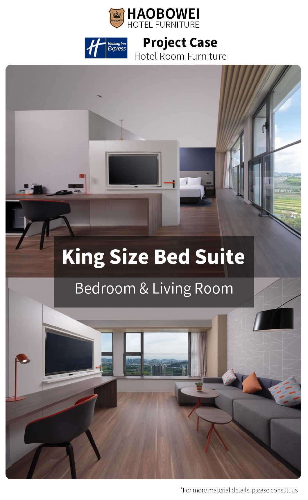 Wholesale Hotel Furniture Foshan Modern Luxury Business Standard King Size Bedroom Set
