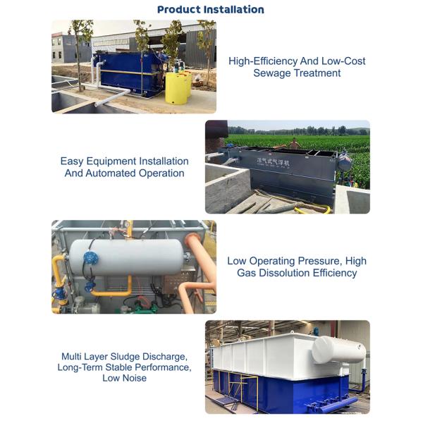 Industrie Dissolved Air Flotation Machine Wastewater Treatment Plant Waste Water Recycling System