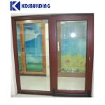 KDSBuilding China Suppliers Tempered Double Glass Timber Wood Tilt and Turn Door