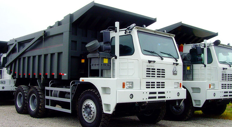 Rated load 50 tons Off road Mining Dump Truck Tipper drive 6x4 with 32 m3 body cargo Volume