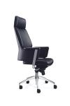 Adjustable Leatherite Armless Executive Office Chair Swivel