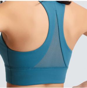 Wholesale New Design Removable Pads Mesh Triangle Beauty Back Womens High Support Sports Bra Top Fitness 2022 from china suppliers