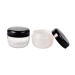 Screw Black Cap 50ml Face Cream Moisturizer Glass Jar 100g