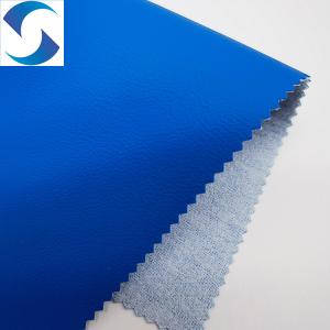 China Customizable Synthetic Leather Fabric 0.65mm With 100% Polyester Brushed on sale