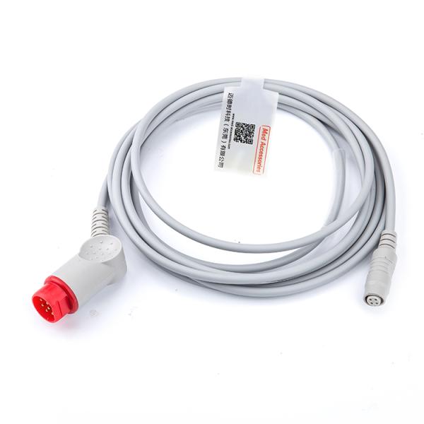 Reusable Nontoxic Compatible Mindray IBP Cable , Practical Pressure Transducer Cable