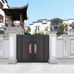 French Style Sliding Swing Driveway Aluminium Gates Powder Coated For Privacy