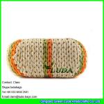 LDYP-039 handwoven small straw hobo bag sunflower wooden handles' cornhusk straw