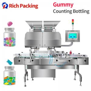 China Gummy Counting Machine Automatic Packing Filling Bottling Sugar Pectin Oiled Candy on sale