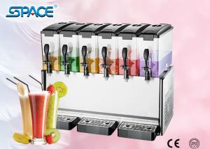 Wholesale Fast Cooling Six Tank Juice Dispenser Machine , Electric Beverage Dispenser from china suppliers